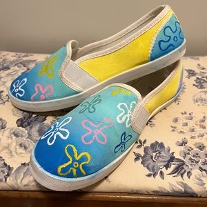 Time and Tru DIY SpongeBob Canvas Shoes